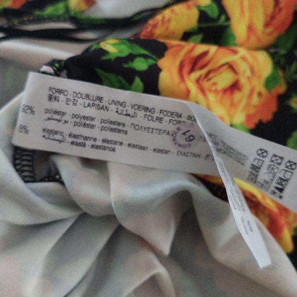 ZARA Bodysuit Floral Roses Halter Top S - Picture 9 of 10